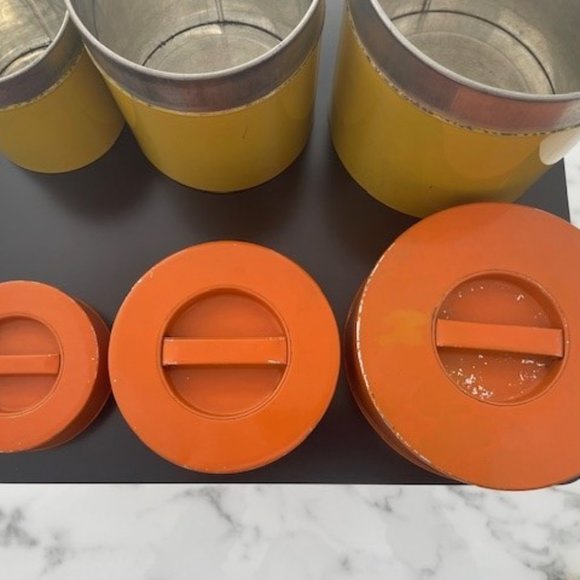 3 San Francisco Counterpoint Metal Canister Set Vintage (Japan) - Picture 9 of 10